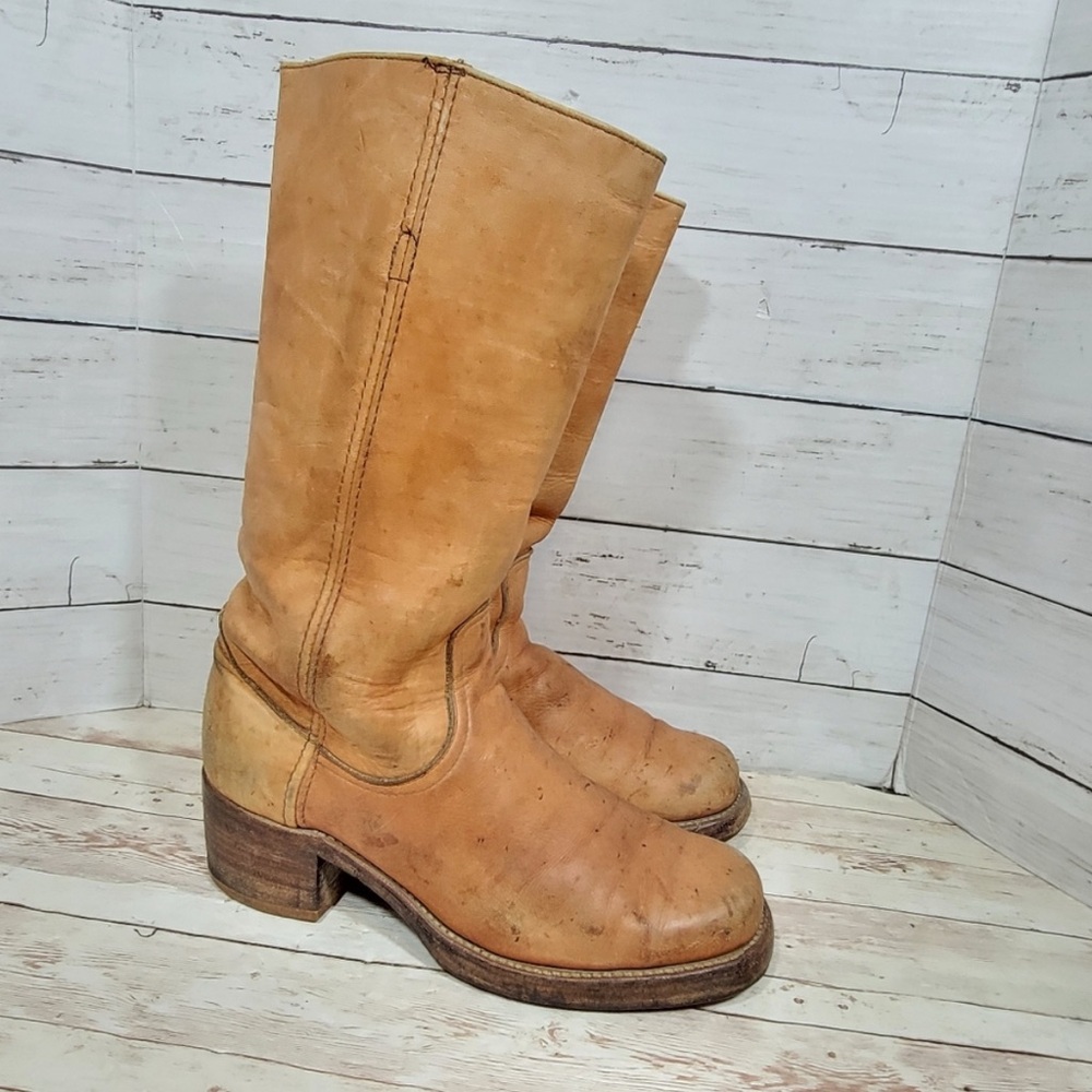 Frye Vintage Black Label Campus Boots